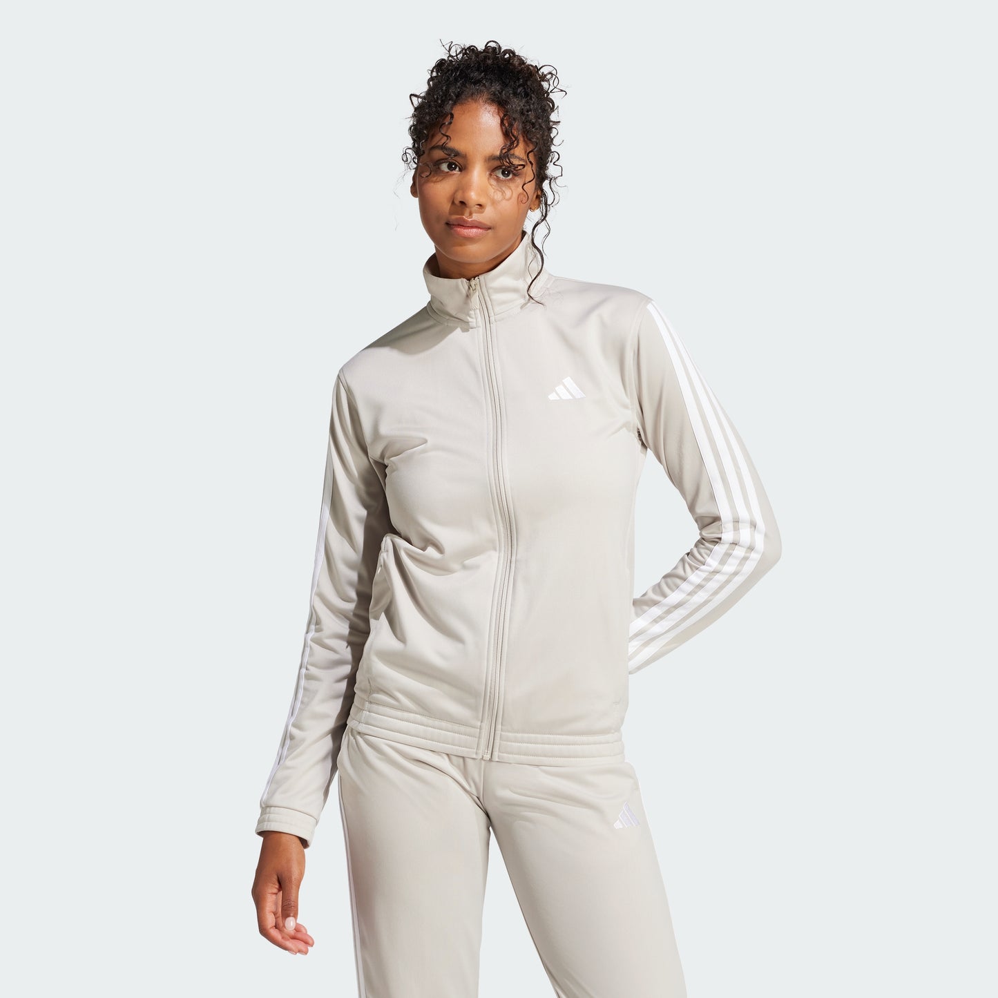 Tricot 3-Stripes Track Jacket (Beige / White)