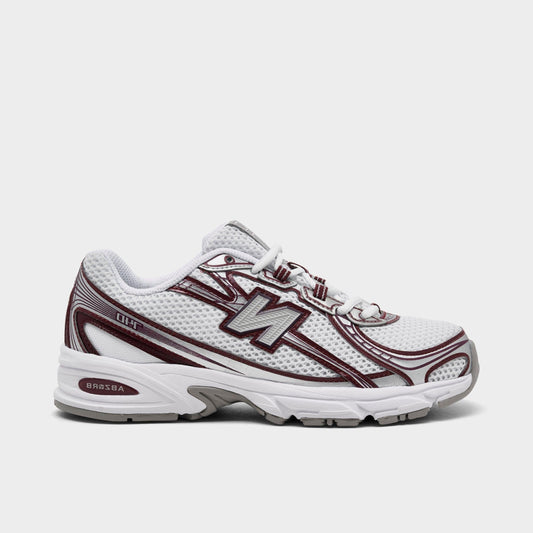 740 Shoes (White / Burgundy)