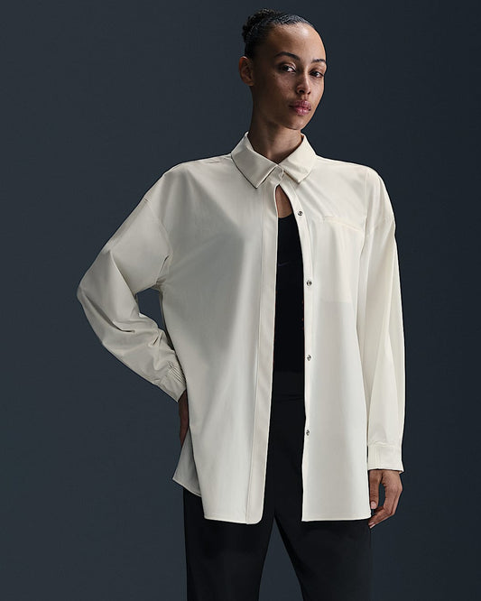 24.7 PerfectStretch Dri-FIT Oversized Long-Sleeve  (Off White)