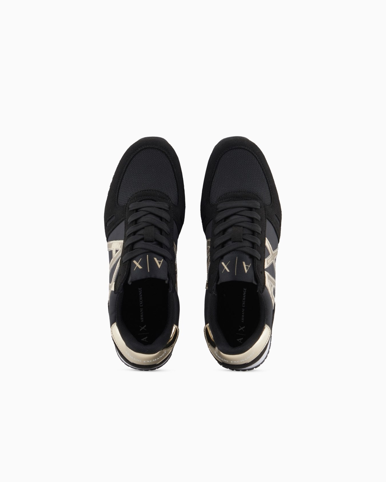 Microfiber sneakers with logo
