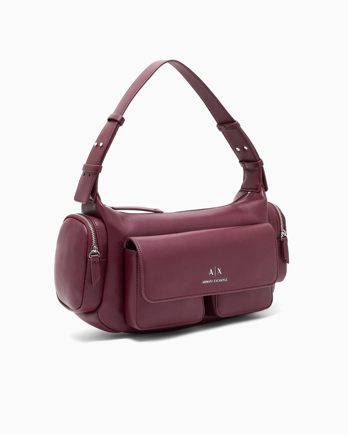 Large shoulder bag with side pockets
