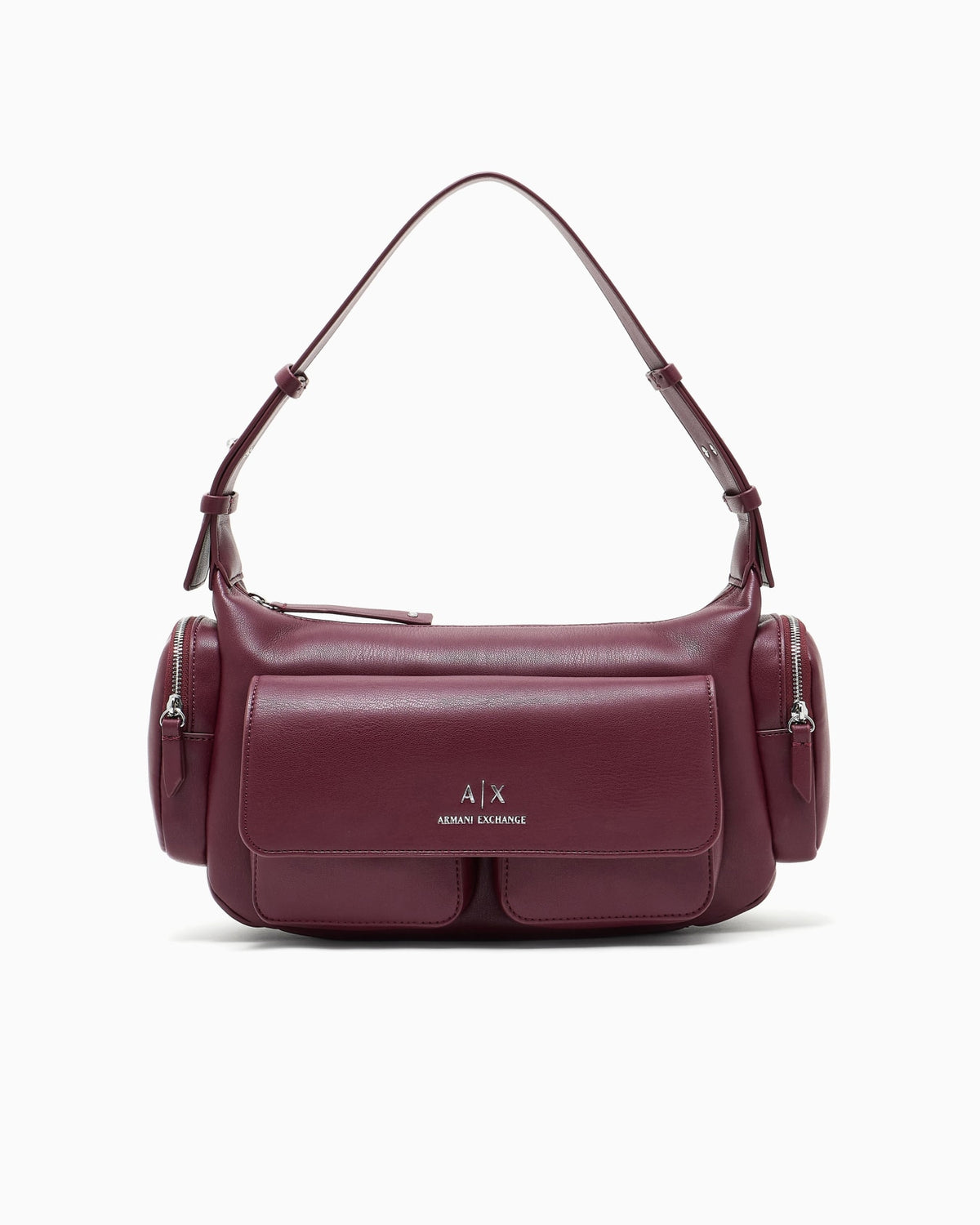 Large shoulder bag with side pockets