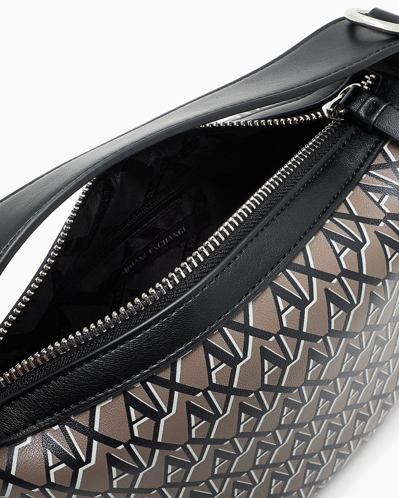 Hobo bag with allover logo