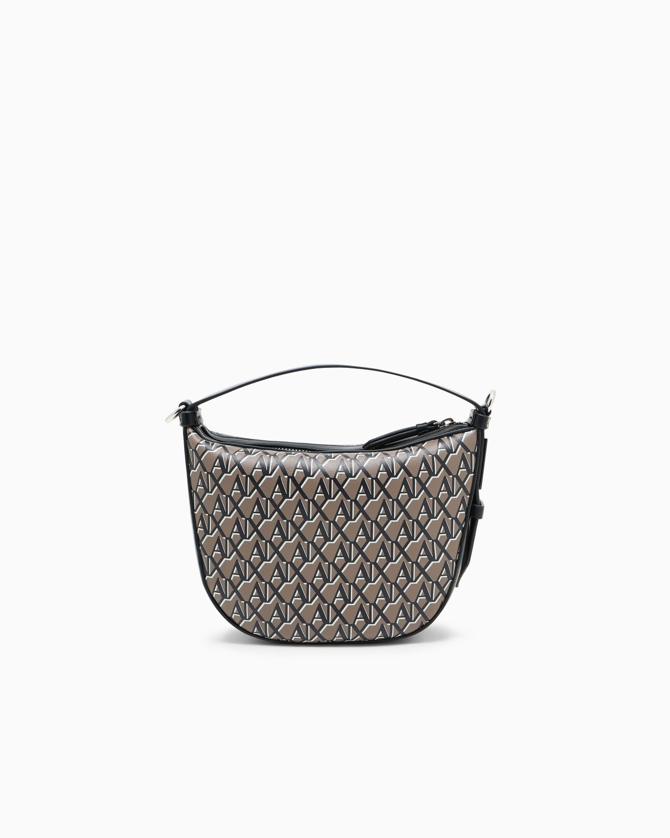 Hobo bag with allover logo