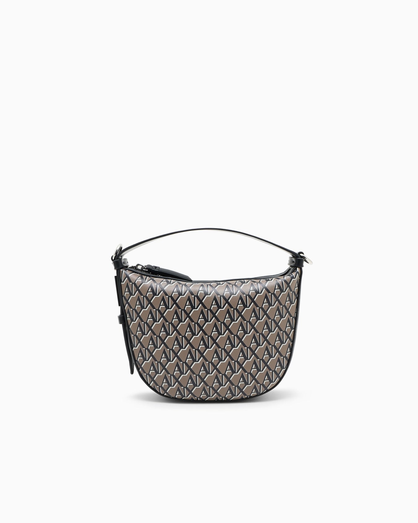 Hobo bag with allover logo