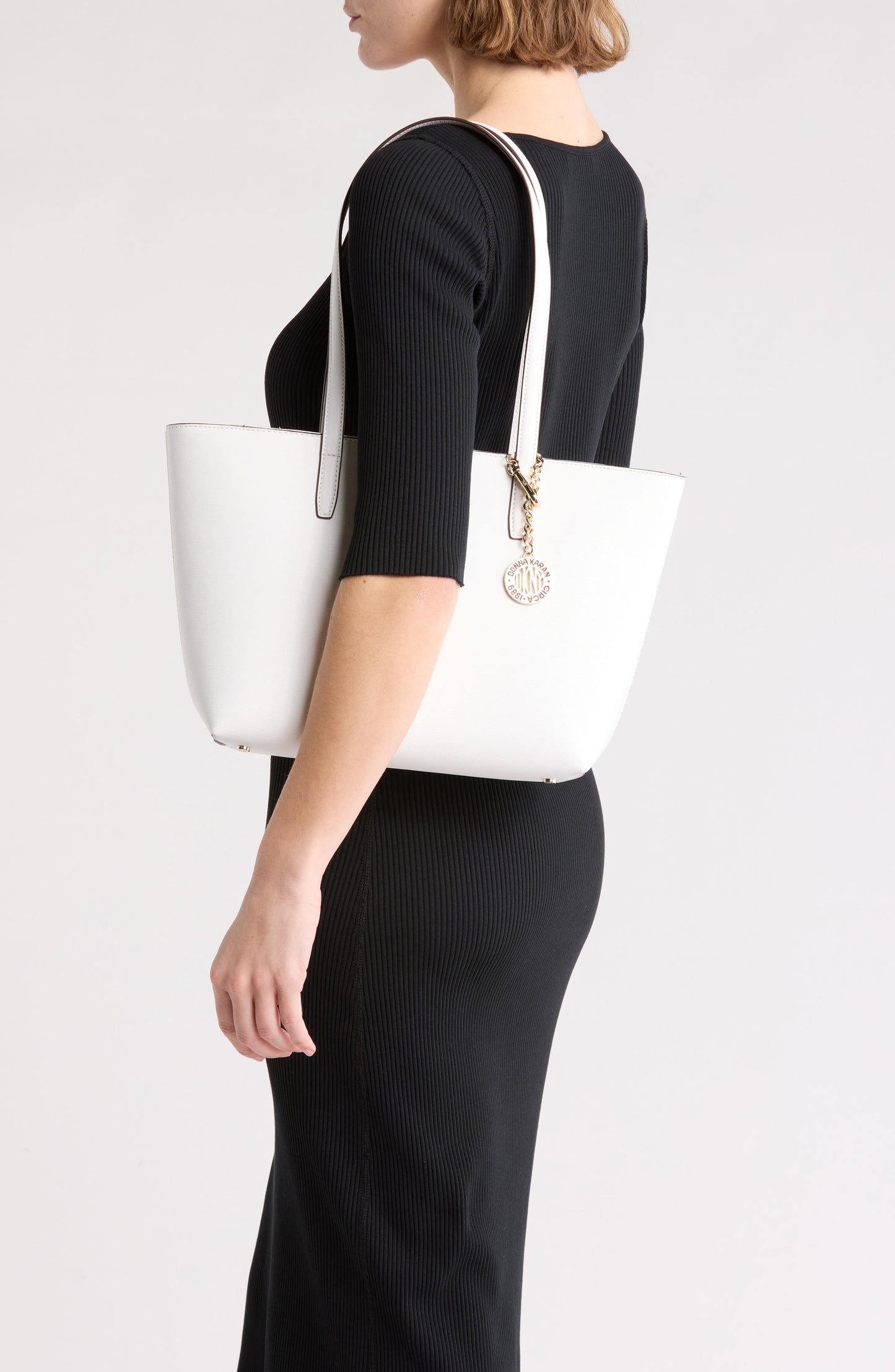 Bryant Medium Zip Tote (Optic White)