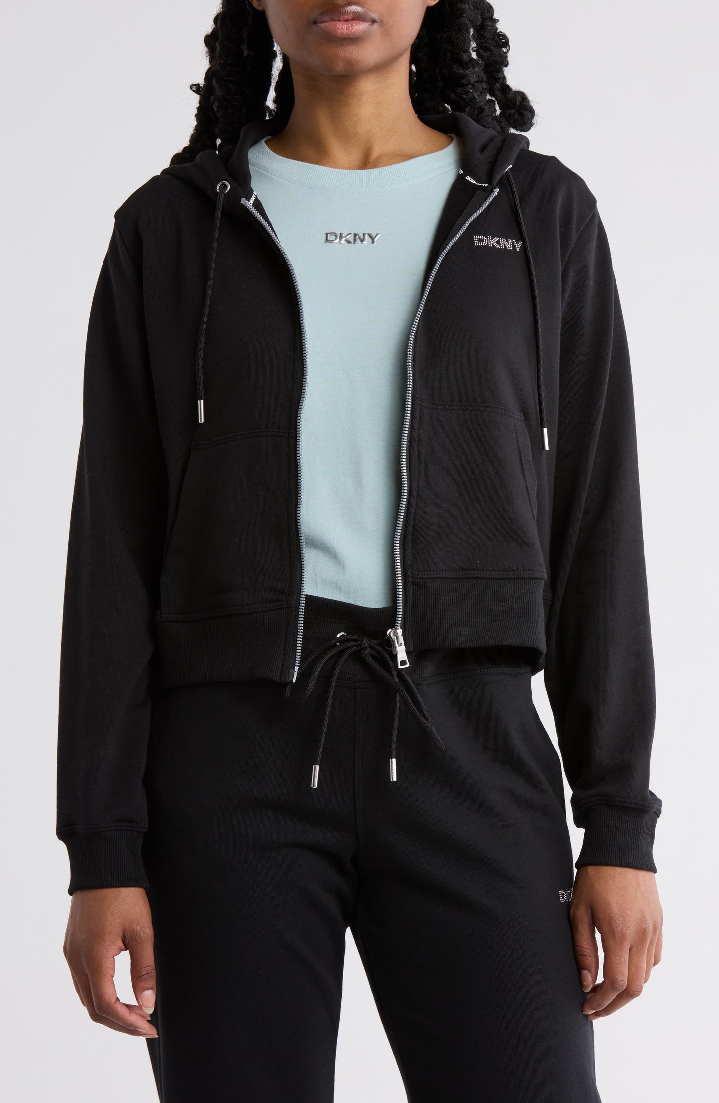 Logo Studded Hoodie (Black)