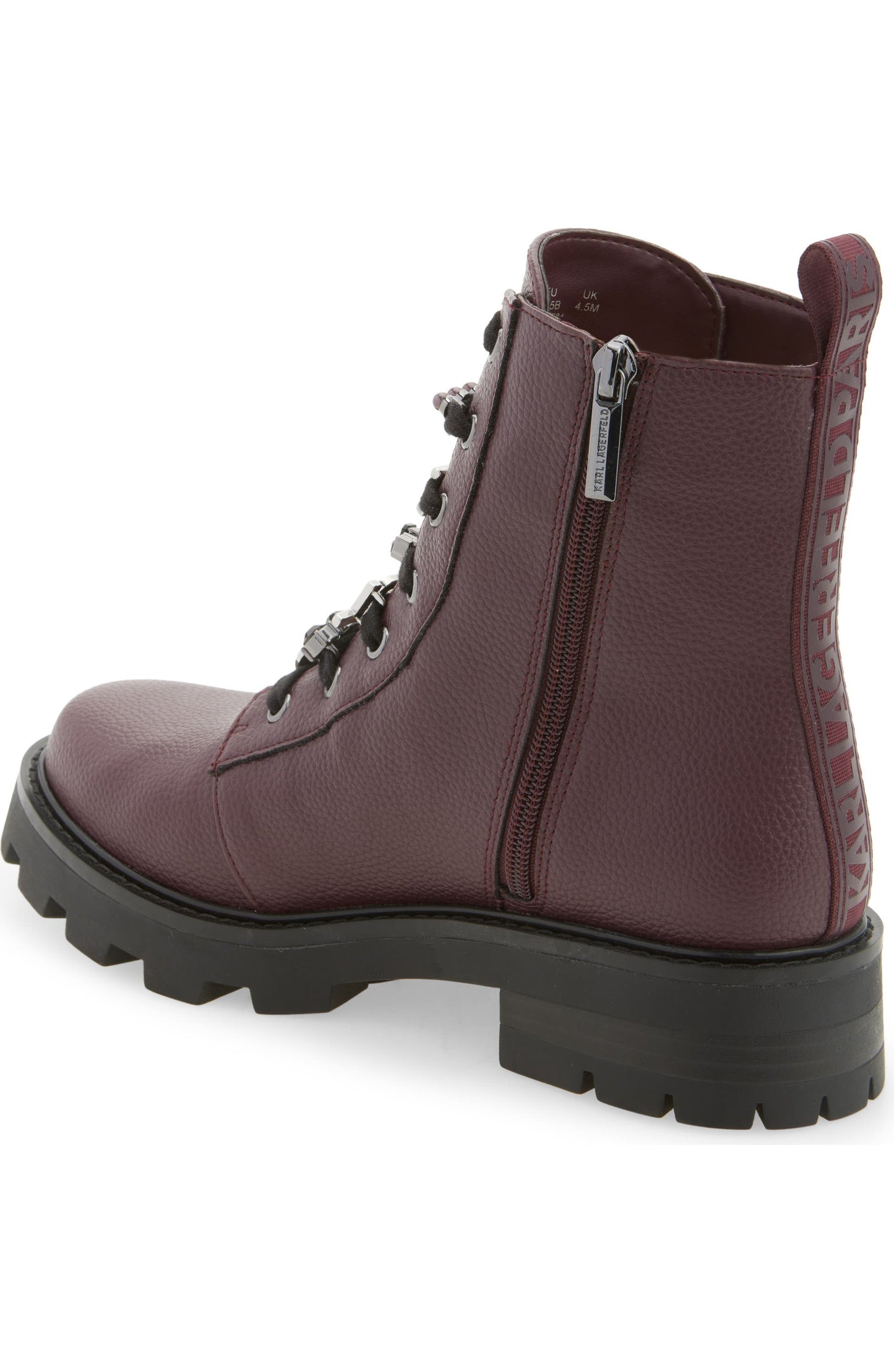 Mela Lug Sole Boot (Wine)